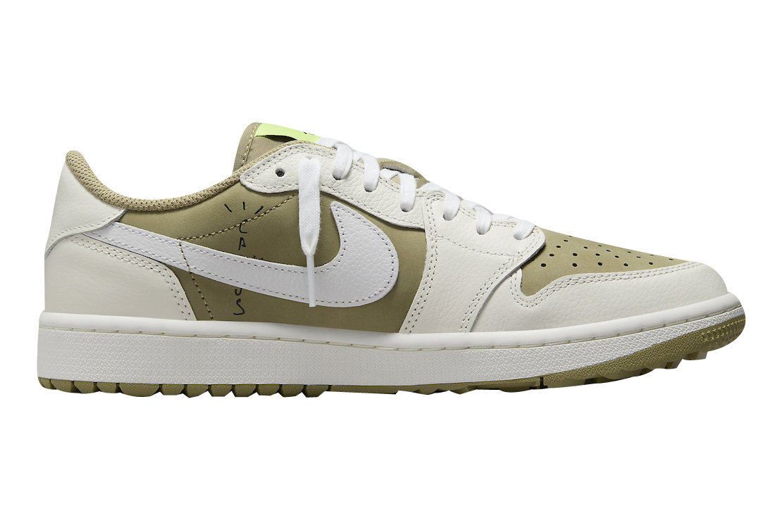 Travis Scott x Air Jordan 1 Low Golf Neutral Olive FZ3124-200