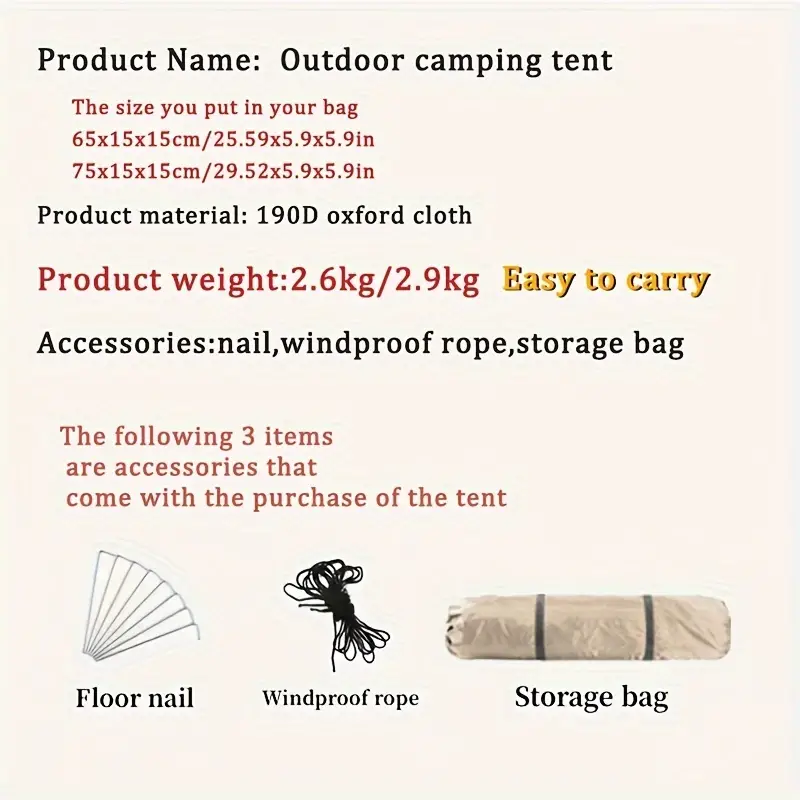 quick setup portable camping tent sun protection for   hiking picnics fishing details 1