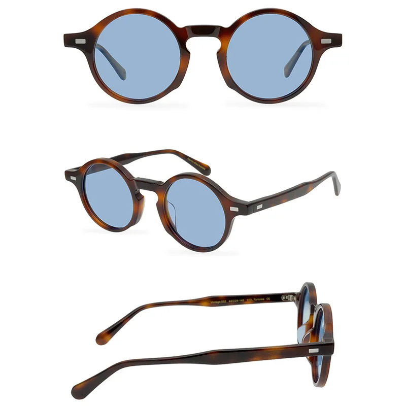 Belight Optical Acetate Handmade Quality Classical Design Women Men UV400 Protection with Case Oculos LEMTOSH Sunglasses 532