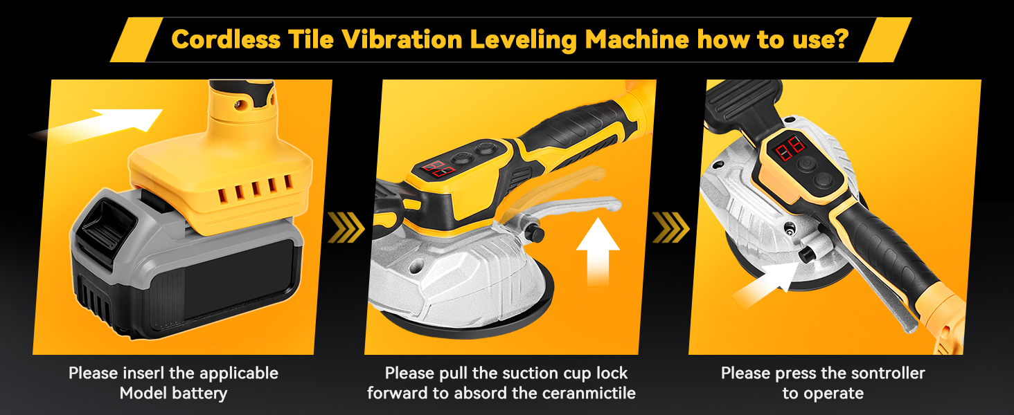 how to use cordless leveling machine for dewalt 20V,easy to use iling suction cup,dewalt 20V tools