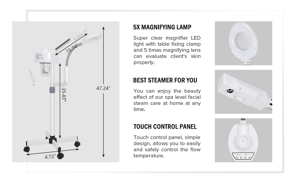 2 in 1 facial steamer