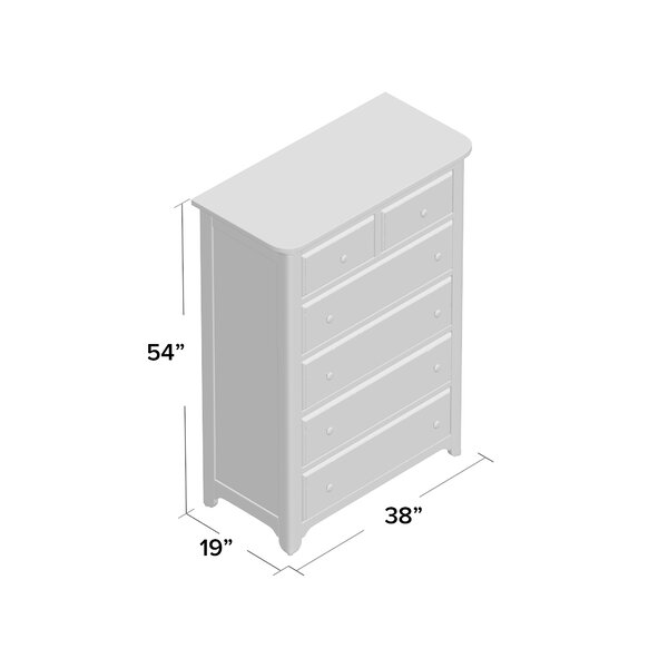 Ayden 5 Drawer 38'' W Chest