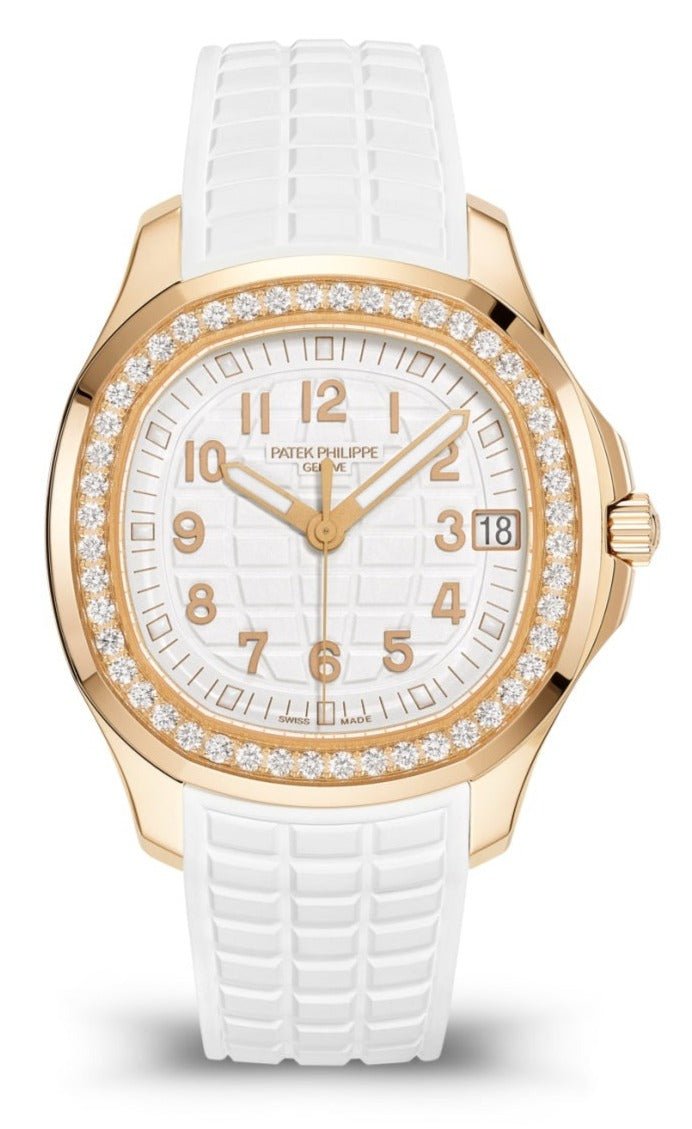 Patek Philippe Aquanaut Ladies Aquanaut Luce with Diamonds White Dial Rose Gold 5268200R 001