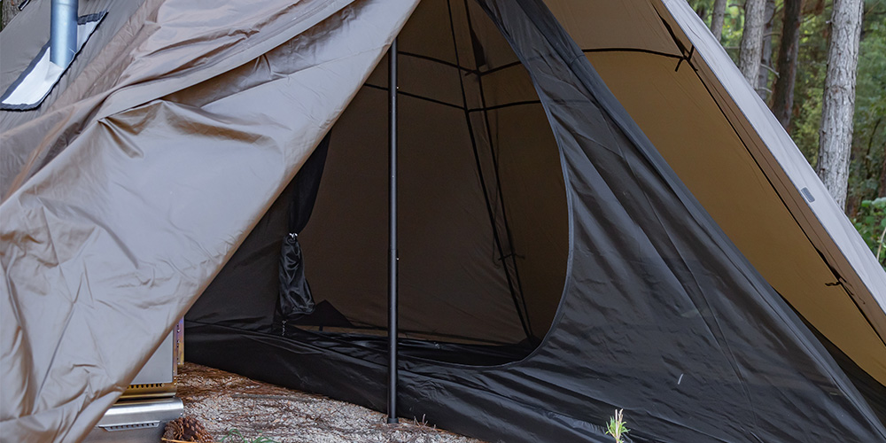 Hussar plus teepee tent with half inner tent