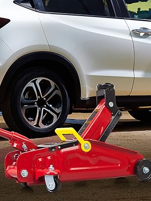 Torin Big Red Hydraulic Trolley Floor Jack with Carrying Case, 2 Ton (4,000 lb) Capacity