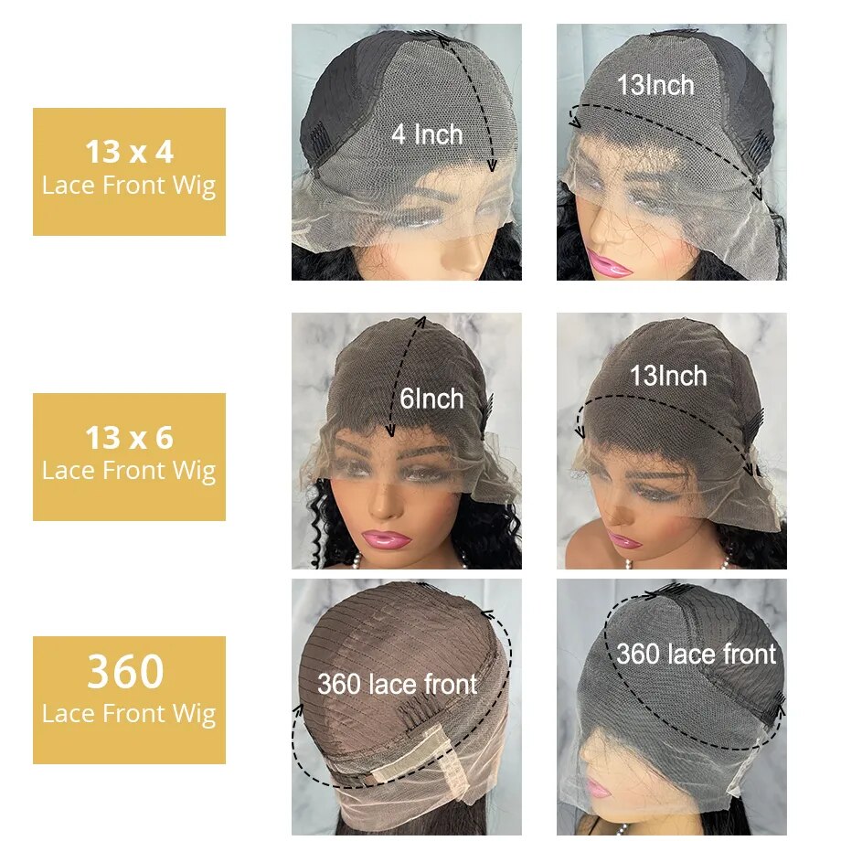 30 40 Inch Body Wave Lace Front Human Hair Wigs For Women 13x4 Hd Brazilian Hair Wigs 360 Full Lace Wig Human Hair Pre Plucked