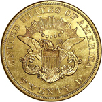 SS Republic Coin - 1854 Small Date Double Eagle