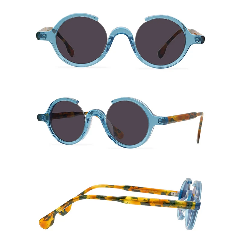 Belight Optical Japan Handmade Quality Cool Vintage Retro Women Men UV400 Protection with Case Oculos Punk Sunglasses 9562