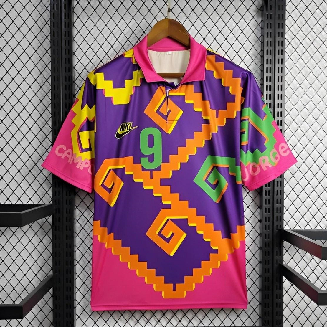 Retro Mexico 1995 Goalkeeper Purple Orange Jersey111