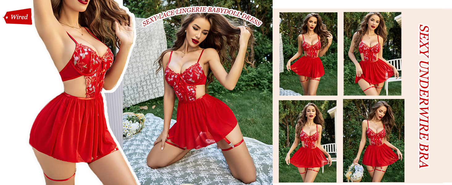 red lingerie