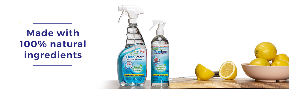 CleanSmart made with 100% natural ingredients generation disinfecting spray disinfectant sprays