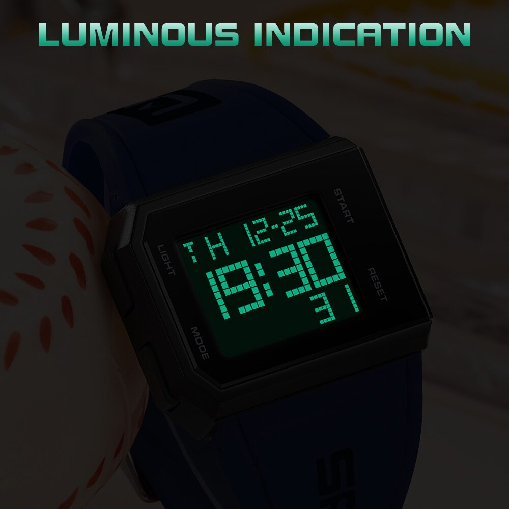 SANDA Top Brand Men's Watches Sports Military LED Digital Watch 30M Waterproof Wristwatch for Male Relogio Masculino 9003