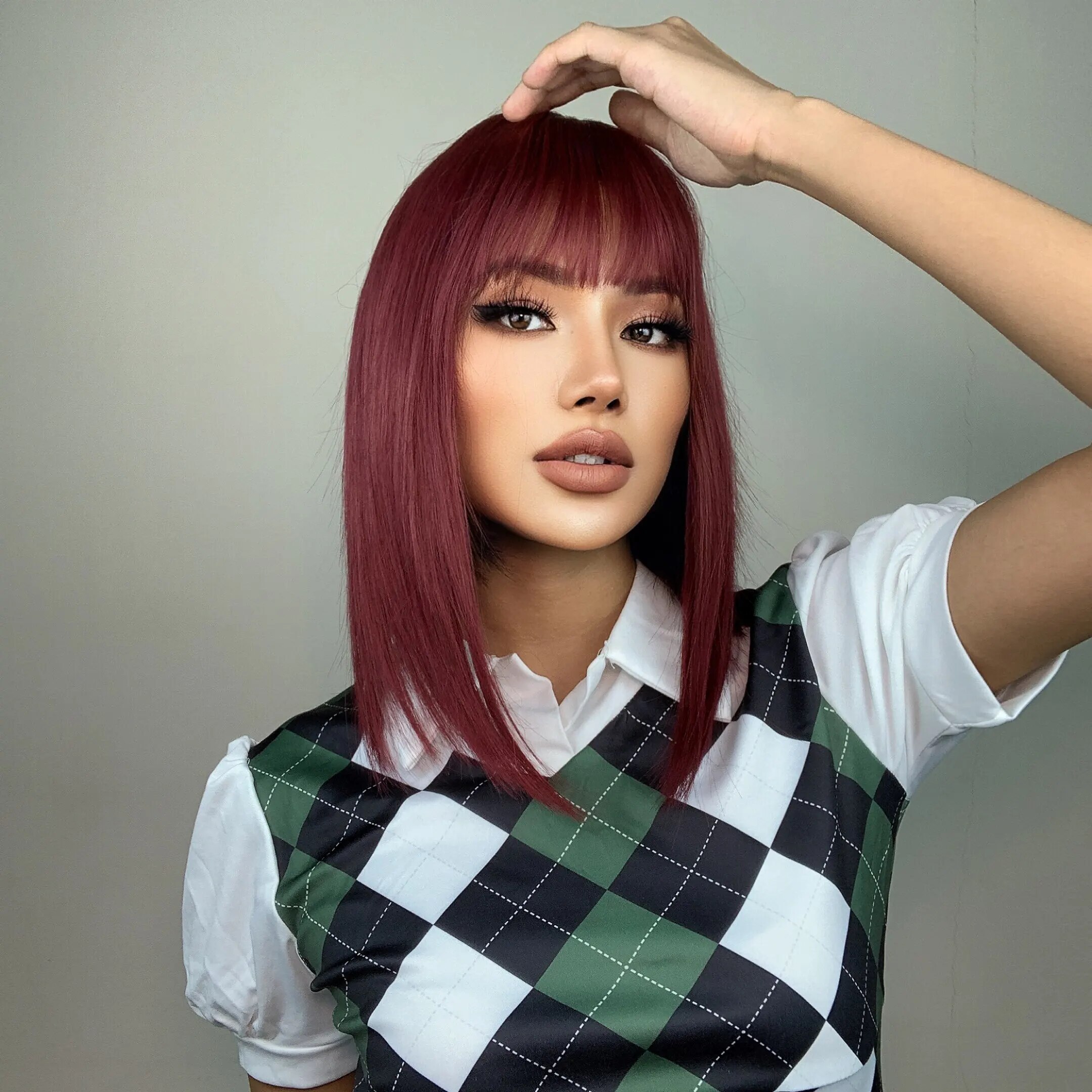 Wig Piece for Women Increases Hair Volumen Fluffs the Top of the Skull and Shapes the Face 16inch Net Weight 95g