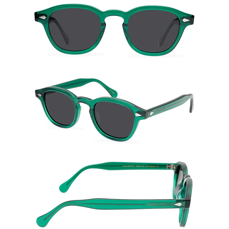 Belight Optical Acetate Handmade Quality Classical Design Women Men UV400 Protection with Case Oculos LEMTOSH Sunglasses