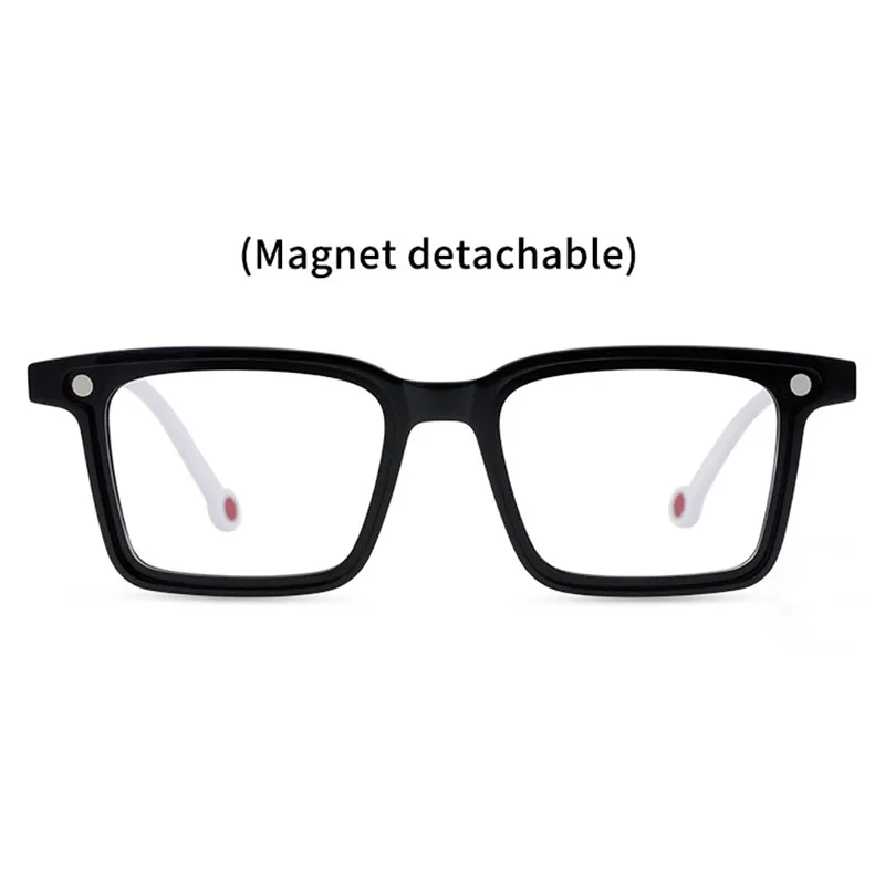 Belight Optical Fancy Candy Color Magnet Detachable Acetate Glasses Frame Men Women Prescription Eyeglasses  Eyewear 2307