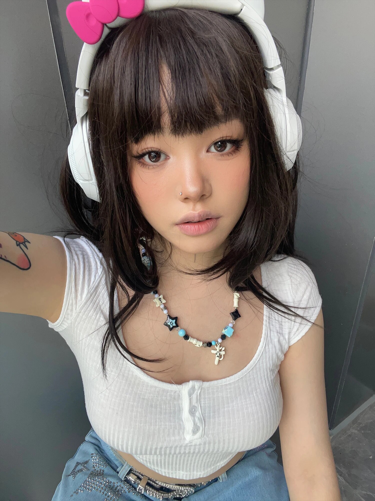 Hip Hop PSYP Luxurious Lucky Star Get Rich Choker Necklaces Joint Chains for Men Women Fashion Street Rapper Jewelry Gift