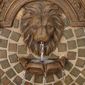 Royal Lions-Head 51" High Floor Fountain