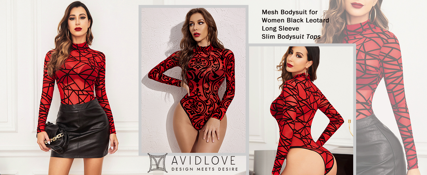 red bodysuit