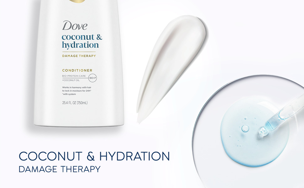 The title reads: Coconut & Hydration Damage Therapy.