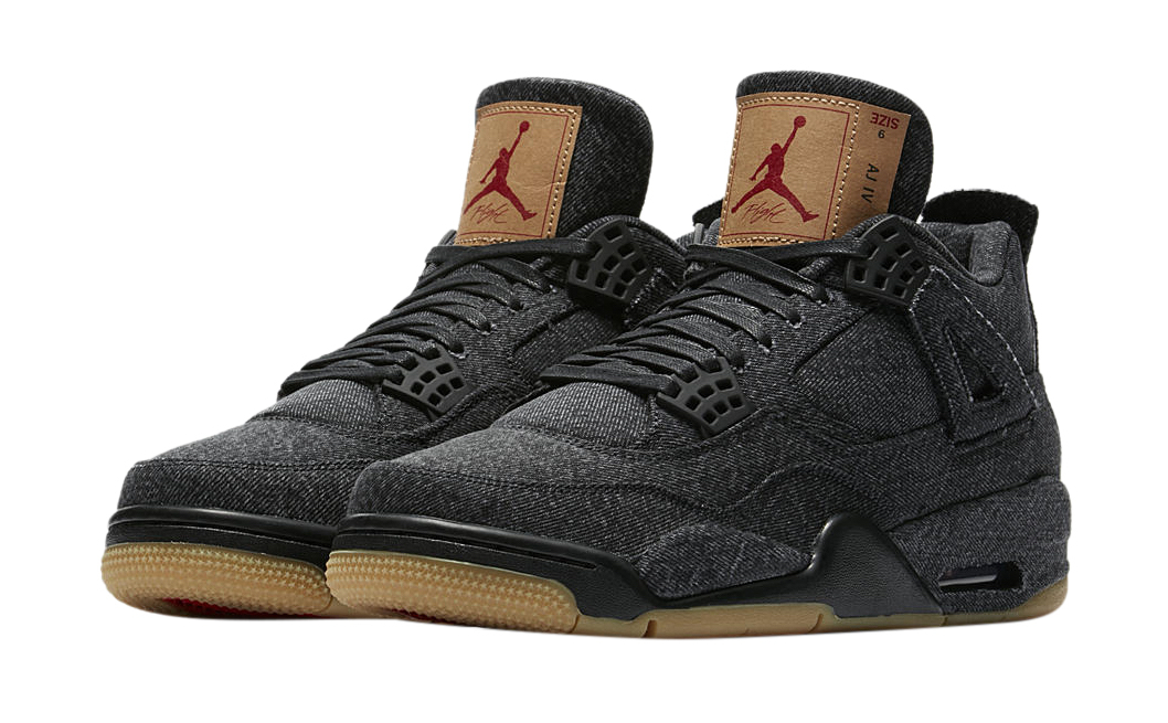 Levi's x Air Jordan 4 Black Denim AO2571-001