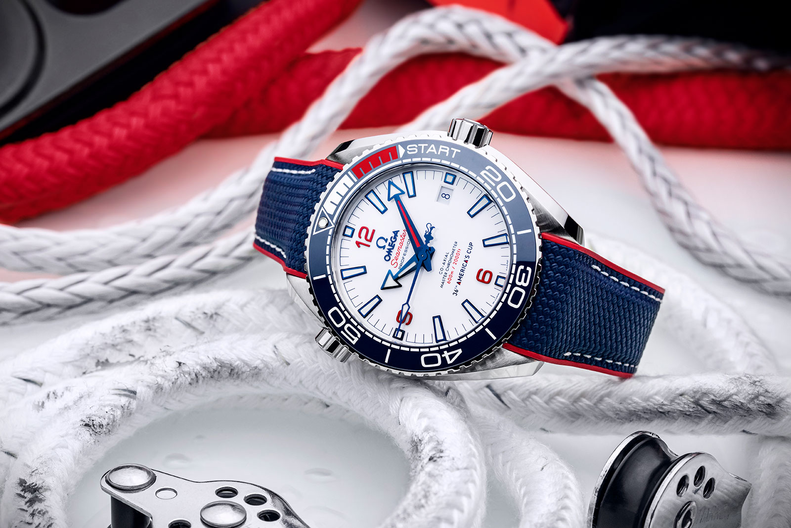 Omega Introduces Seamaster Planet Ocean 36th America's Cup | SJX Watches