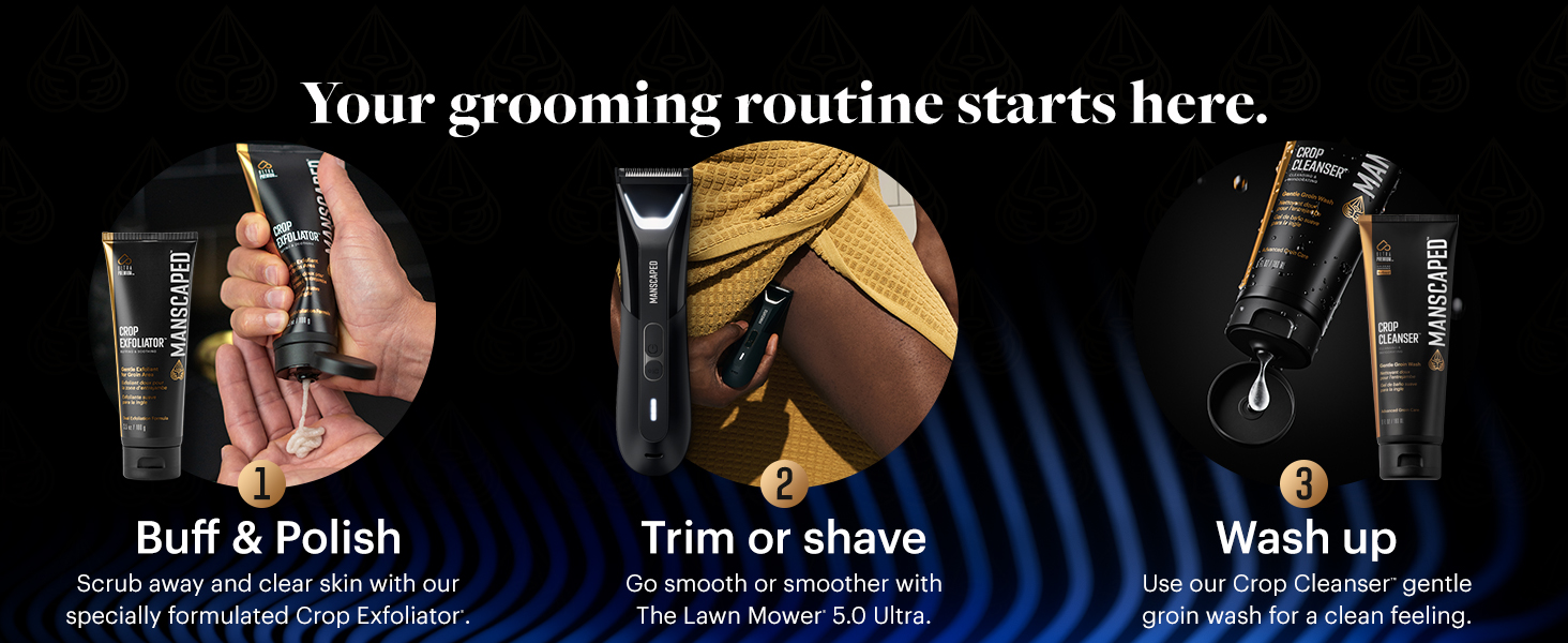 manscaped lawn mower groin hair foil trimmer groomer shaver routine