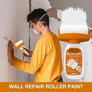 Wall Paint, Touch Up White Wall Paint, Small Roller Wall Paint