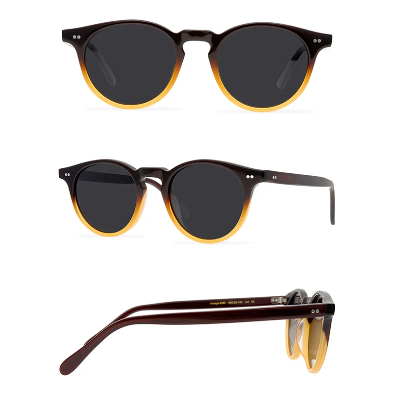 Belight Optical Japan Handmade Quality Cool Vintage Retro Women Men UV400 Protection with Case Oculos Punk Sunglasses 9563