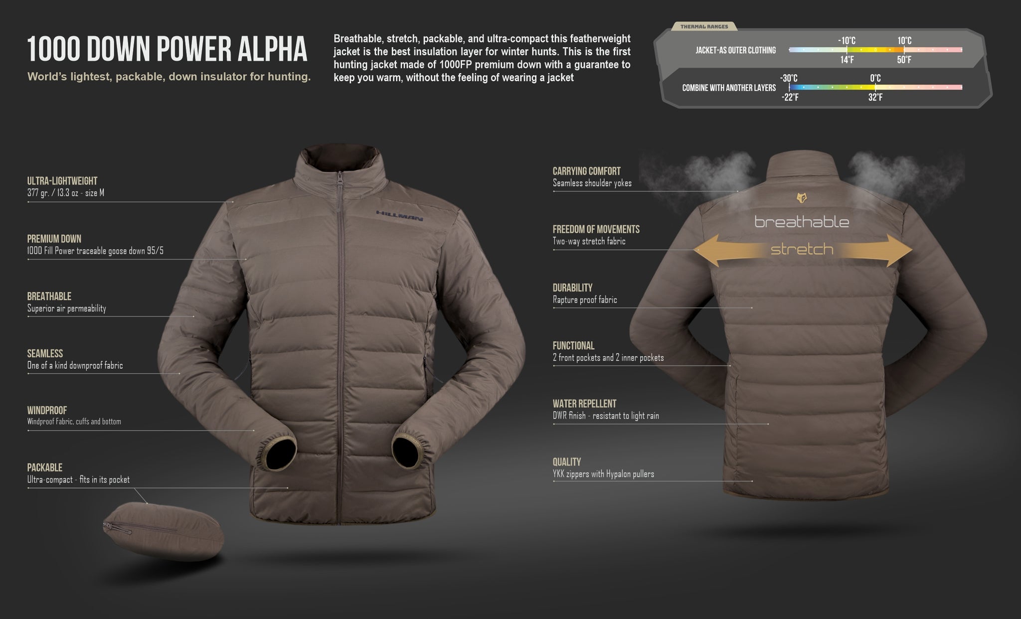 packable down jacket the worlds lightest hunting insulation midlayer