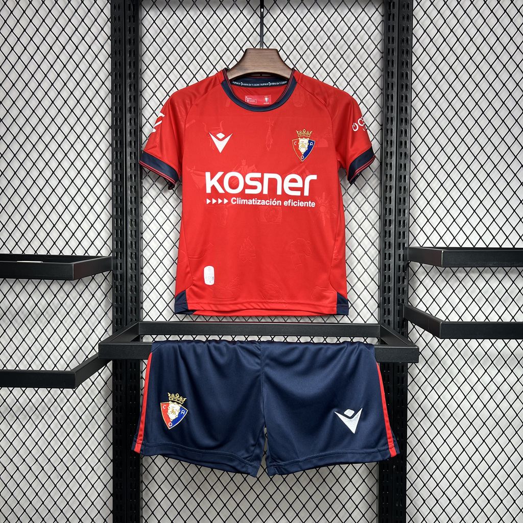 Osasuna 24-25 Home Stadium Kids Kit111