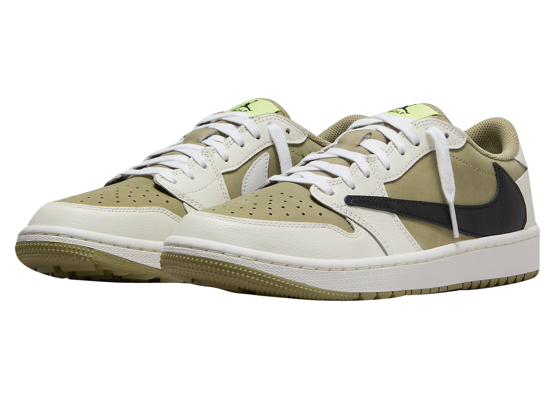 Travis Scott x Air Jordan 1 Low Golf Neutral Olive FZ3124-200