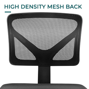 Desk Chair - Armless Mesh Office Chair, Ergonomic Computer Desk Chair