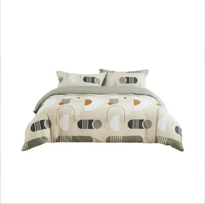 Instagram style pure cotton printed home bedding student dormitory bed sheets duvet covers four piece set