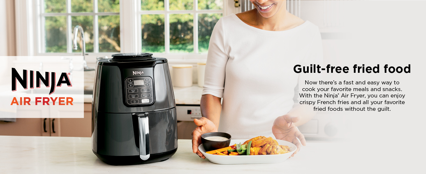 Guilt-free fried food Now there’s a fast and easy way to cook your favorite meals and snacks. Ninja