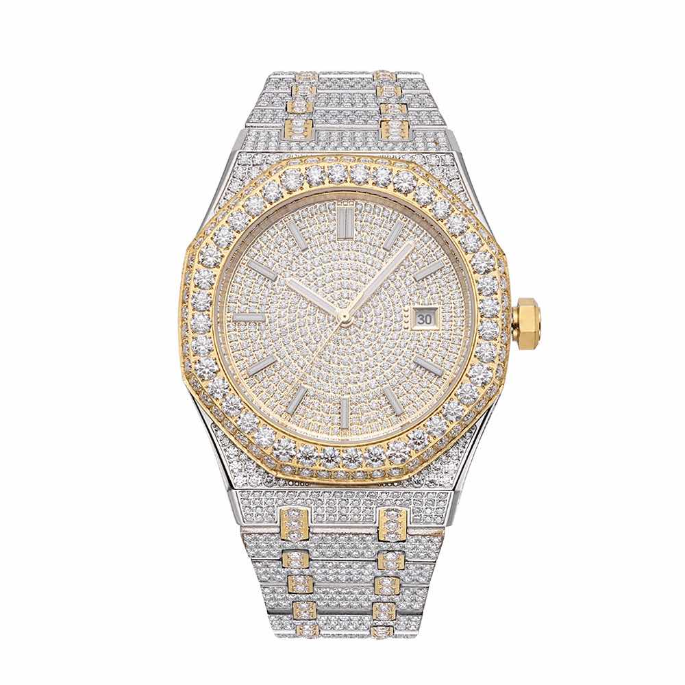 Iced out watch-Yika Jewelry