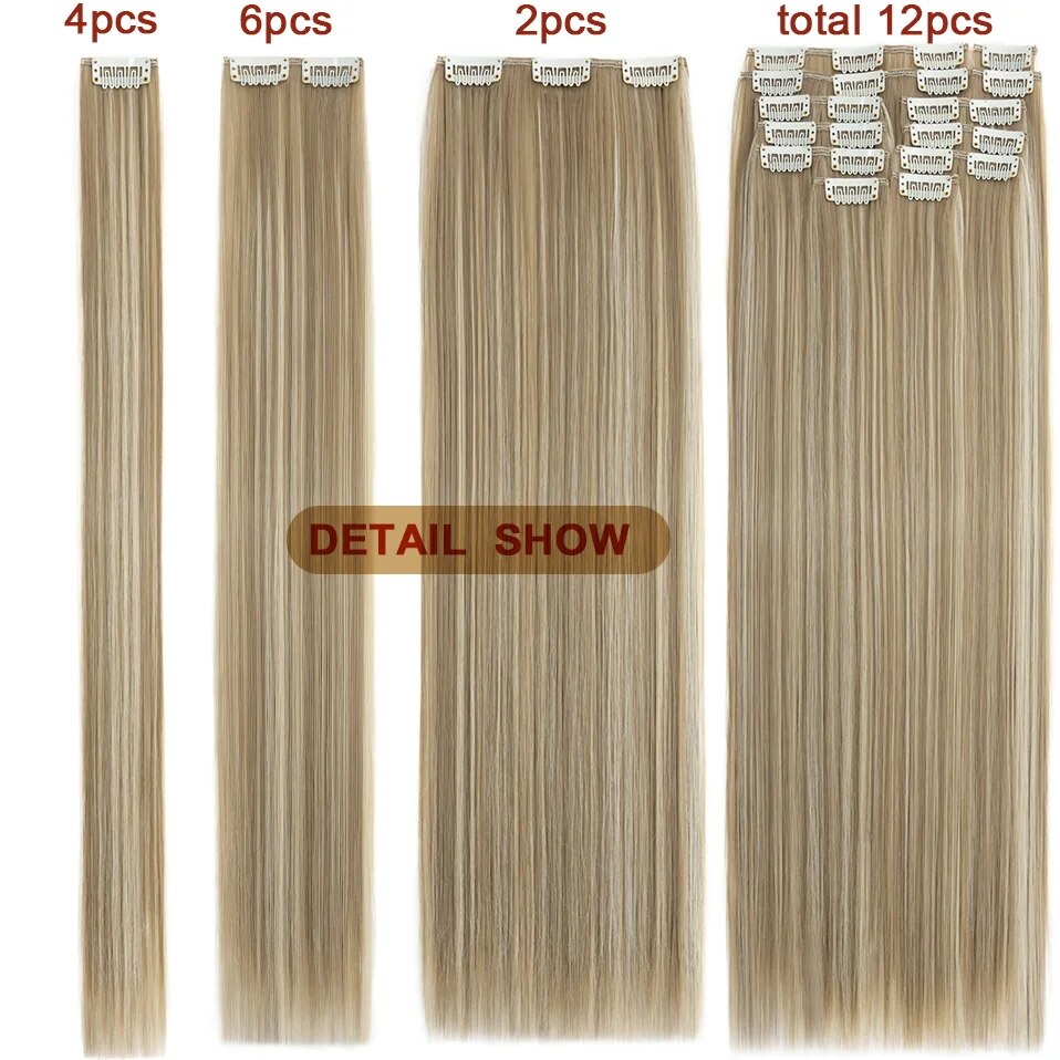 BENEHAIR 180g Straight Clip in hair extensions 22