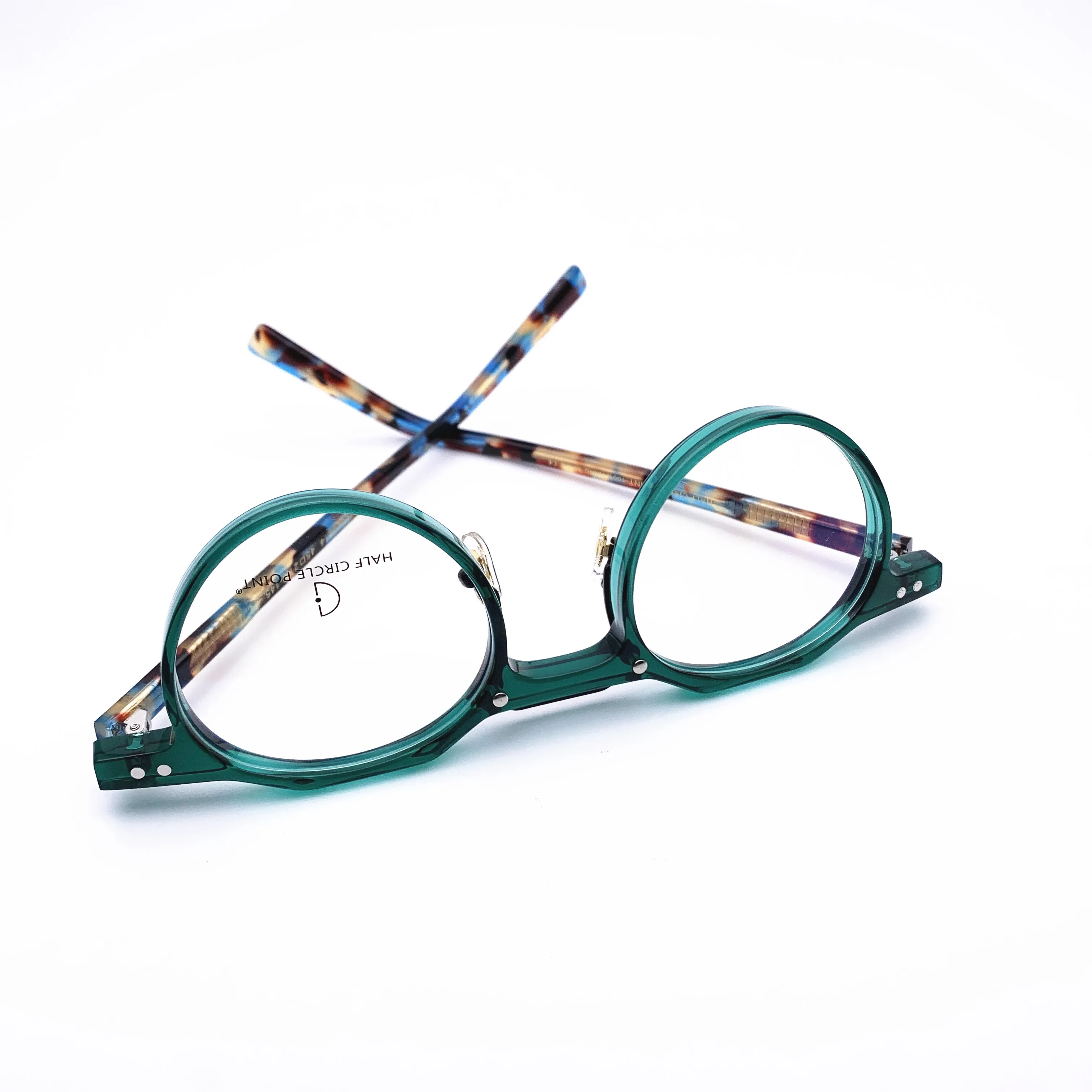 Belight Optical  Fancy Vintage Retro Blonde Acetate Irregular Shape Unique Design Spectacle Frame Precription Lens HP2020514