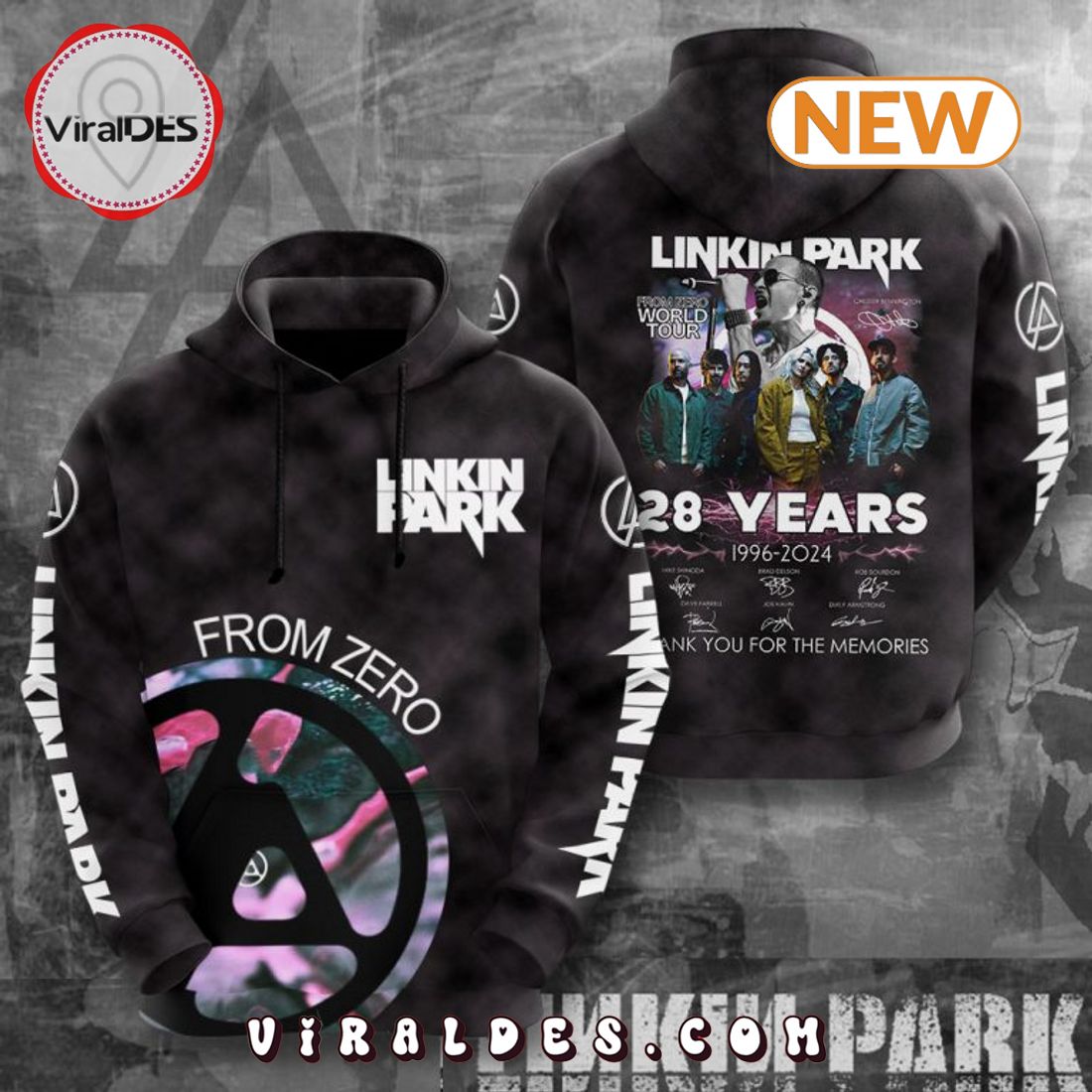 Linkin Park 28 Years Memories Hoodie