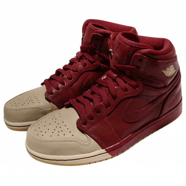 Air Jordan 1 Retro High WMNS Premium Dipped Toe Gym Red AH7389607