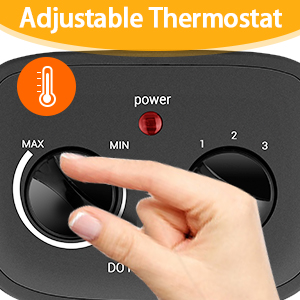 space heater with thermostat