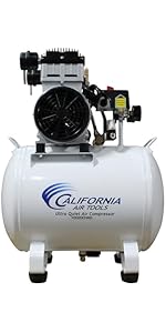 California Air Tools 10020CHAD 2.0 HP Ultra Quiet, Oil-Free Air Compressor, 10 Gallon Tank Capaci...