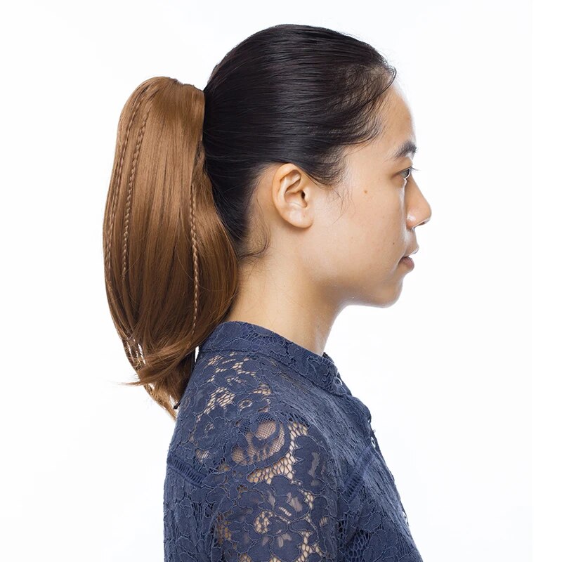 BENEHAIR Synthetic Braid Ponytail Claw On Ponytail With Braids Hair Extensions Clip In Ponytail Hairpiece For Women Fake Hair