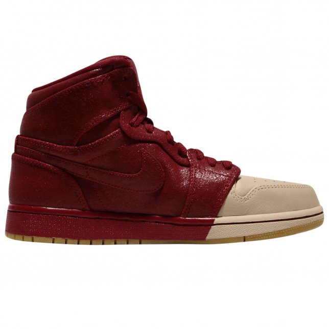 Air Jordan 1 Retro High WMNS Premium Dipped Toe Gym Red AH7389607