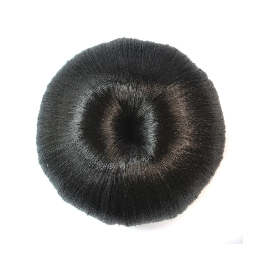 Synthetic Donut Chingnon Hairpiece Hair Extensions for Women Instant Fake Afro Updo Scrunchie Hair Bun
