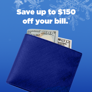 Save up to 150 USD off your bill