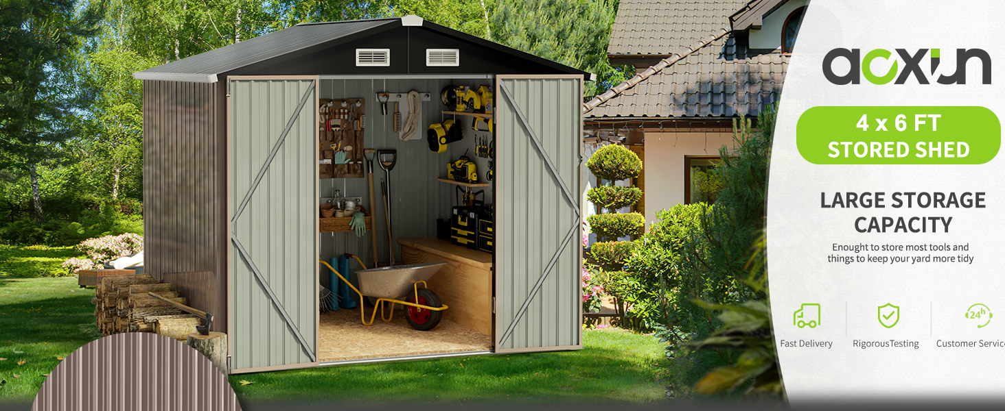 Aoxun Outdoor Storage Shed