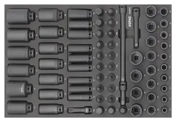 Impact socket set 1/2'', SFS 69-pcs (Heavy Duty) redirect to product page