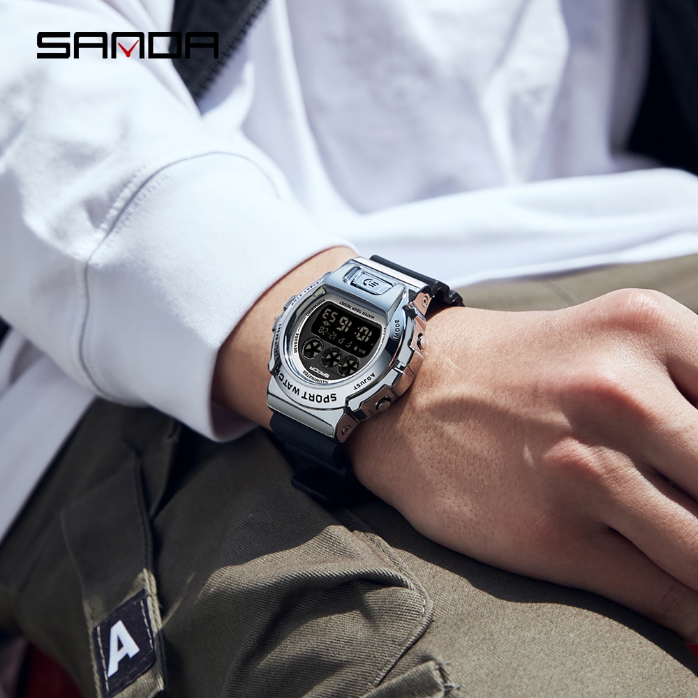 SANDA Top Brand Sports Men's Watches Military Waterproof LED Digital Wristwatch For Male Clock S Shock Relogio Masculino 2127