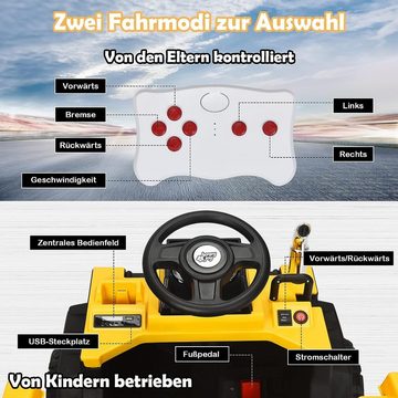 KOMFOTTEU electric children's car children's tipper, for children aged 3-8 years