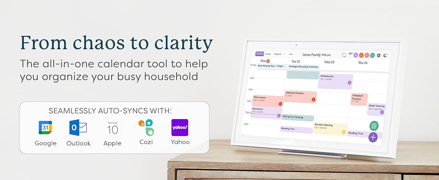 All-in-one family organizer and chore chart